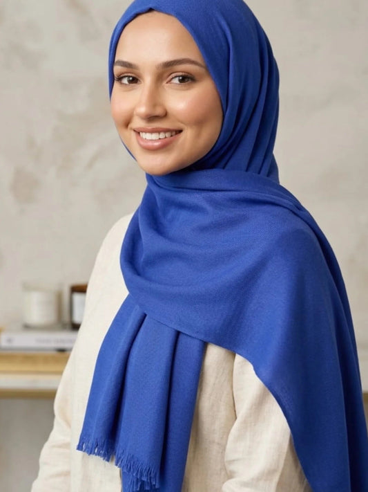 Turkish Lawn Hijab - ROYAL BLUE