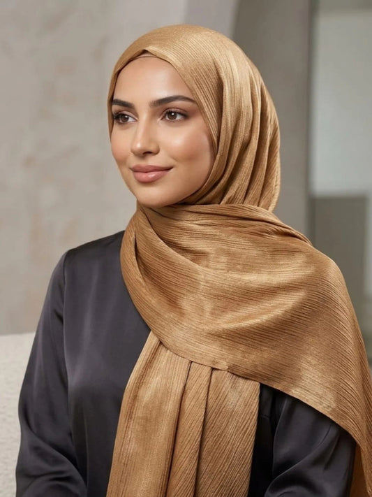 Luxury Crinkle Silk Hijab - TUSSOK