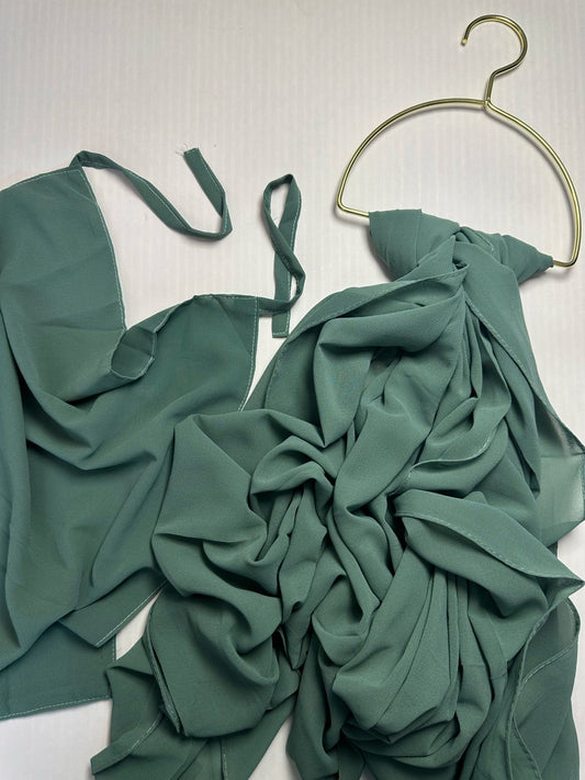 Hijab Niqab - GREEN