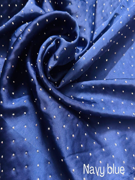 Diamond silk hijab - NAVYBLUE