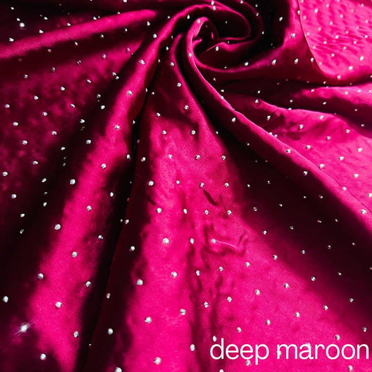 Diamond silk hijab - DEEP MAROON