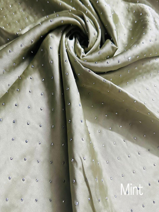 Diamond silk hijab - MINT