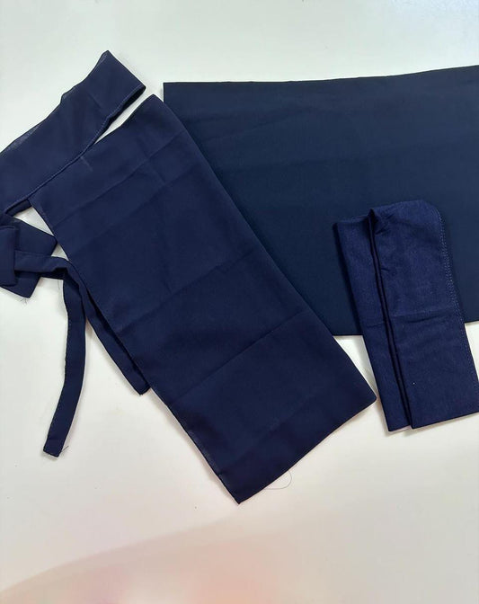 SAUDI HIJAB NIQAB CAP SET NAVY BLUE