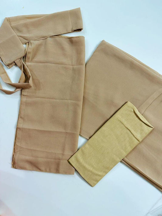 SAUDI HIJAB NIQAB CAP SET BIEGE