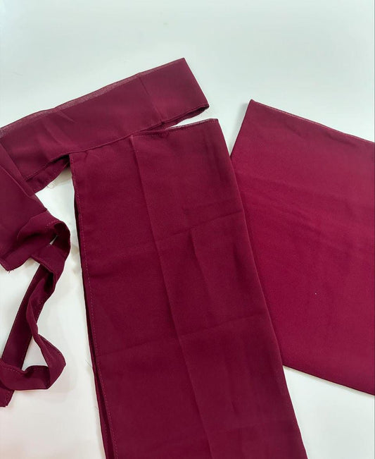 SAUDI HIJAB NIQAB CAP SET MAROON