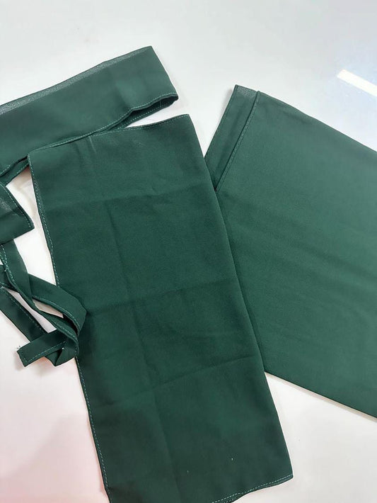 SAUDI HIJAB NIQAB CAP SET GREEN