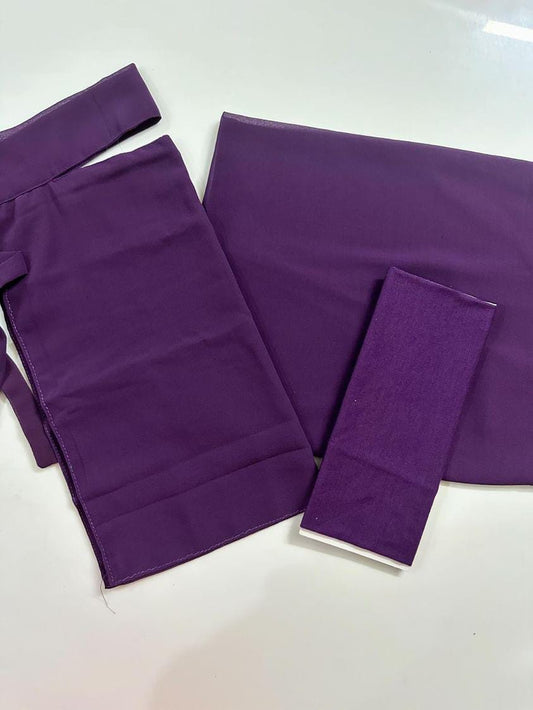 SAUDI HIJAB NIQAB CAP SET PURPLE