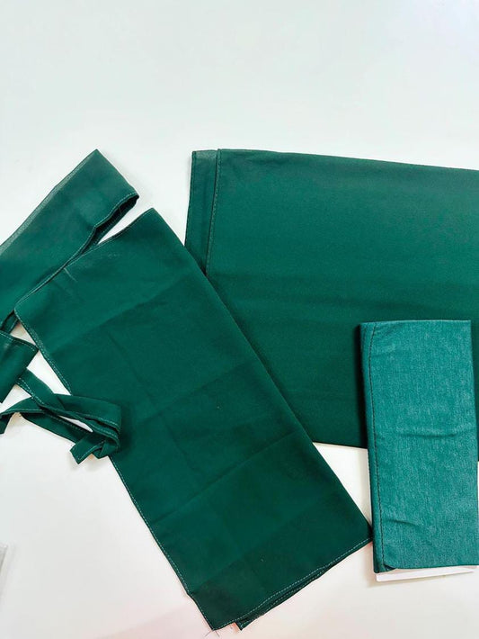 SAUDI HIJAB NIQAB CAP SET GREEN