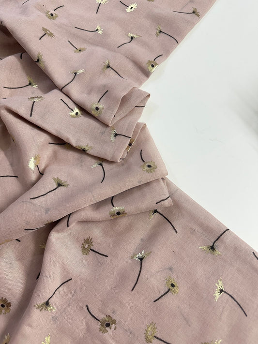 SUMMER FOIL HIJAB TEA PINK