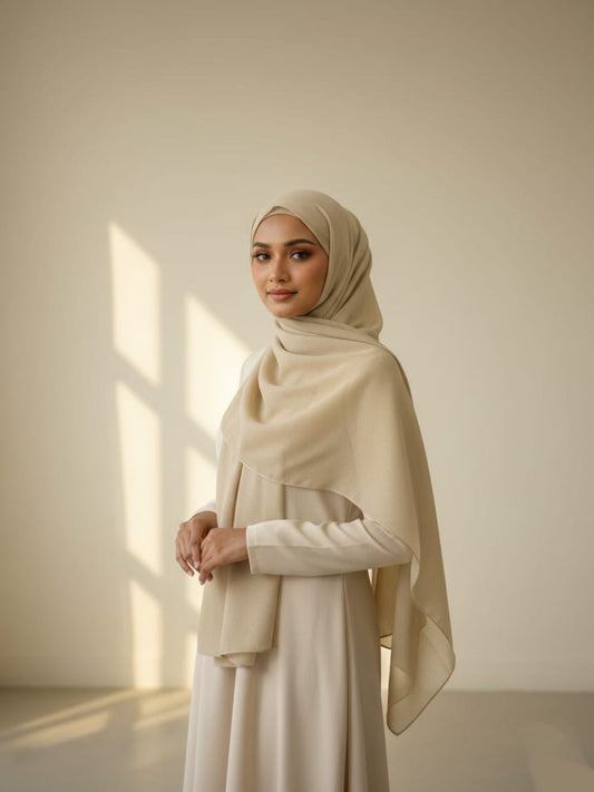 Moonlight Hijab-Cream