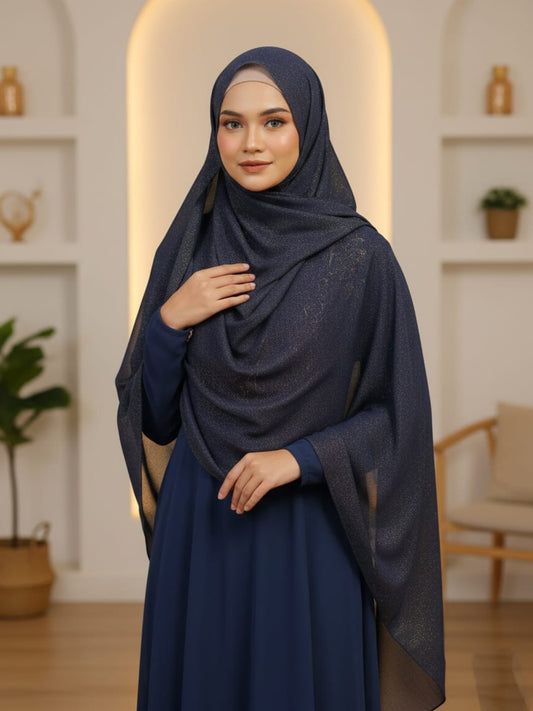 Moonlight Hijab-Navy