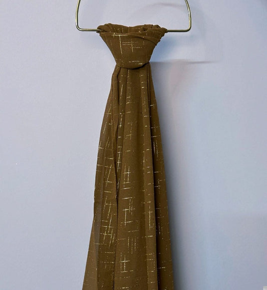 Royal Georgette Hijab - brown