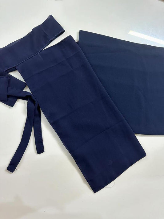 SAUDI HIJAB NIQAB CAP SET NAVY BLUE