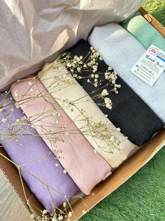 Bundle of 6 - Luxury Crinkle Silk