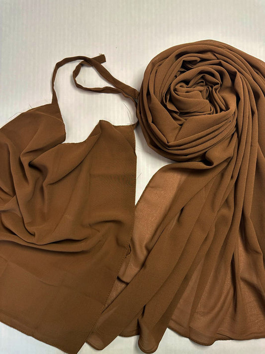 Hijab Niqab - ALMOND