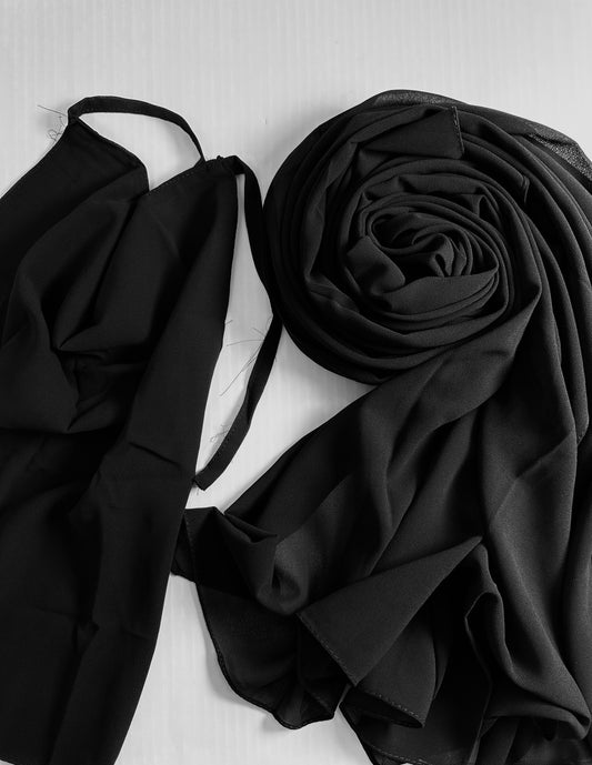 Hijab Niqab - BLACK