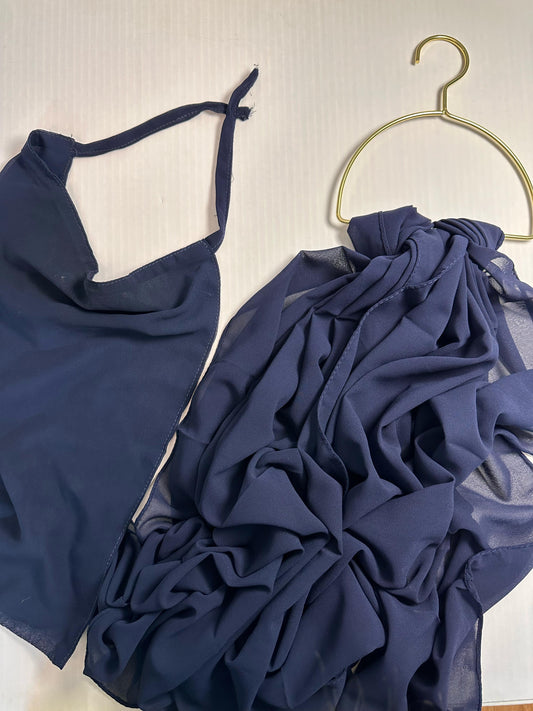 Hijab Niqab - NAVY BLUE