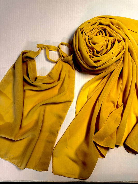 Hijab Niqab - MUSTARD