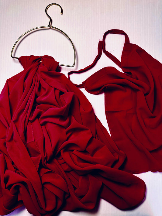 Hijab Niqab - REAL MAROON