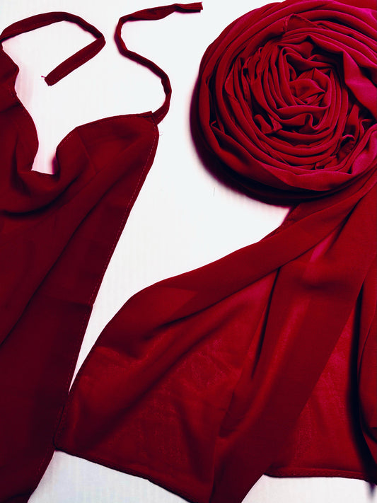 Hijab Niqab - REAL MAROON
