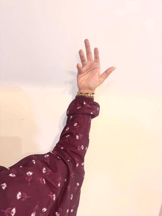 Namaz Chadar-Mina Maroon