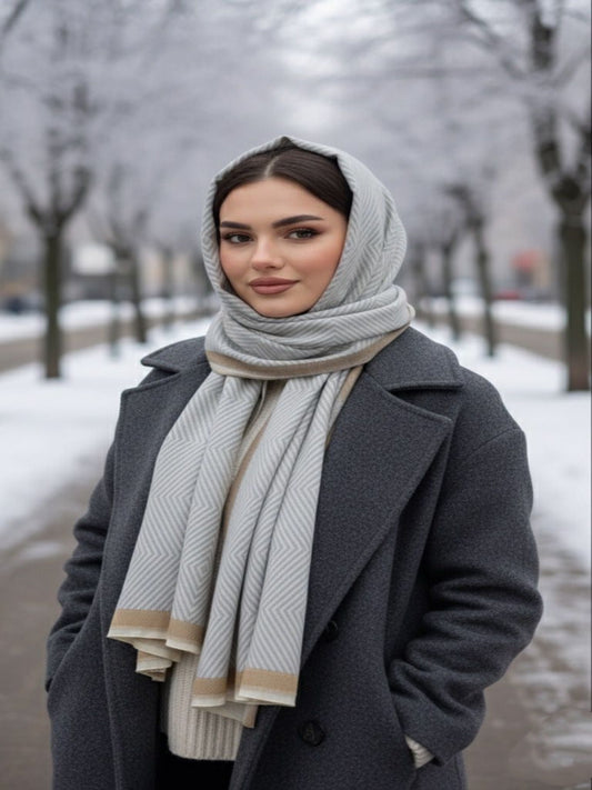 Mist Woolen Hijab Grey