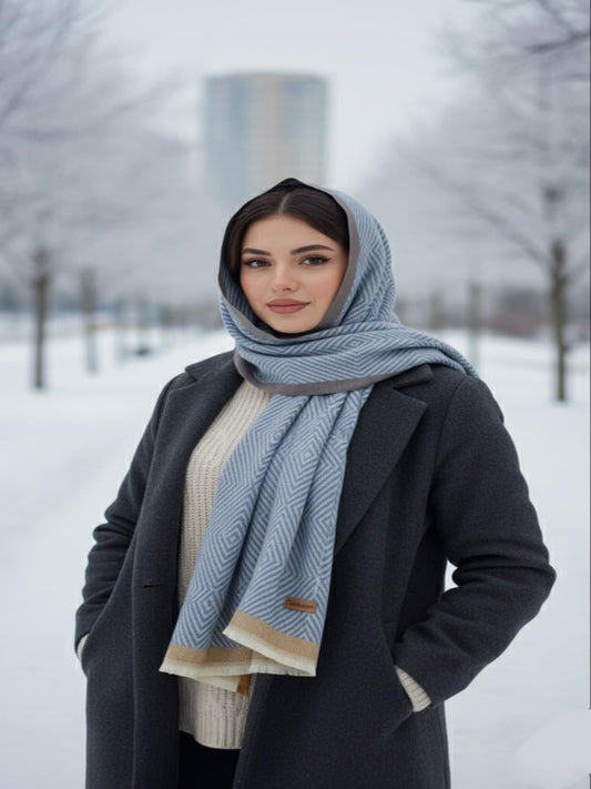 Mist Woolen Hijab Blue