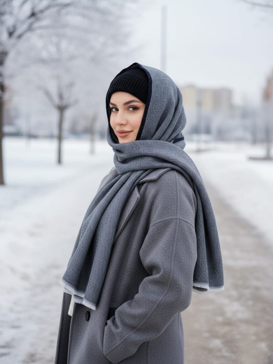 Wool Muse Hijab Black