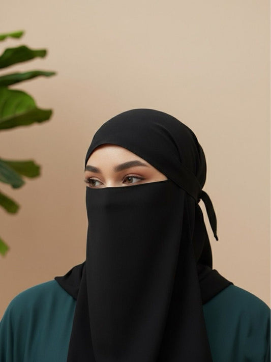 Half niqab Black