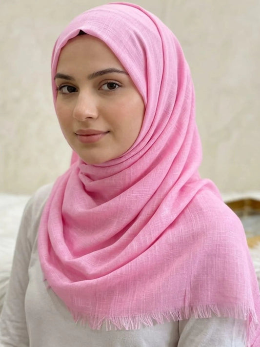Turkish Lawn Hijab - ROSE PINK