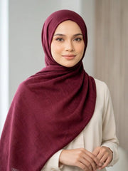 Turkish Lawn Hijab - WINE