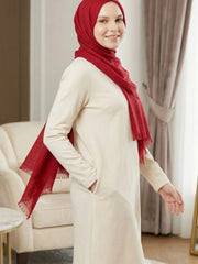 Turkish Lawn Hijab - CRIMSON