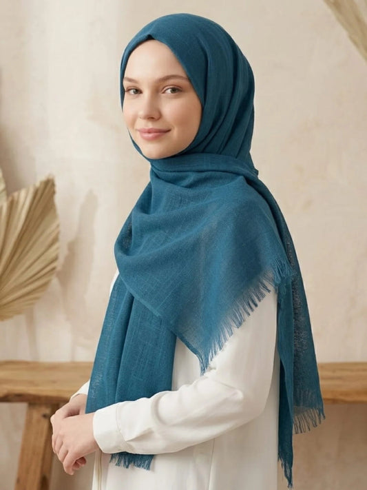 Turkish Lawn Hijab - TEAL