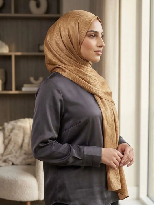 Luxury Crinkle Silk Hijab - TUSSOK