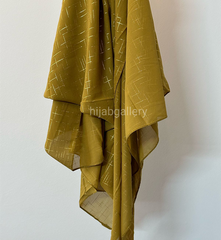 Royal Georgette Hijab - CORN YELLOW