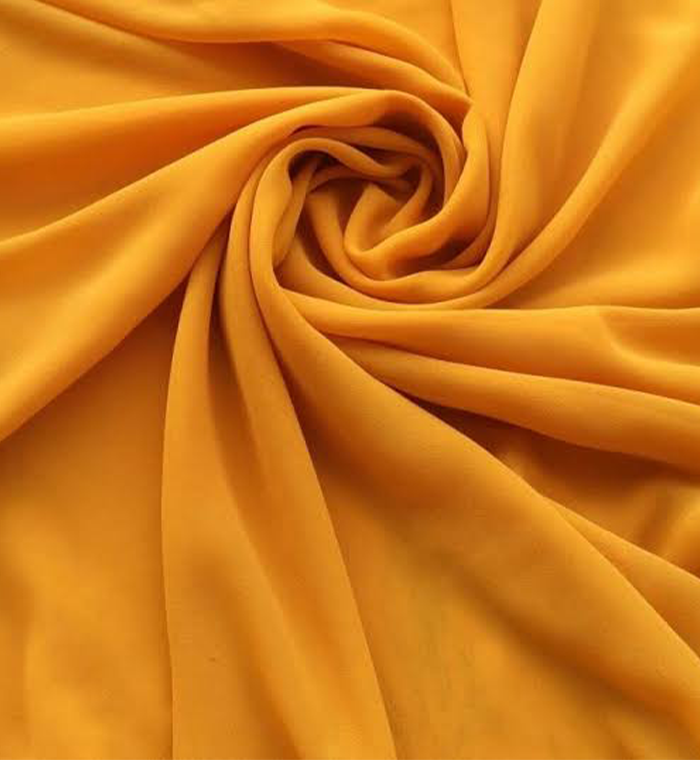 Premium Georgette Hijab - DARK MUSTARD