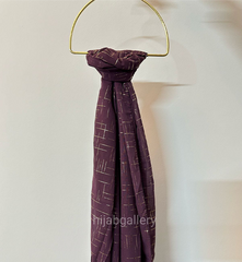 Royal Georgette Hijab - EGGPLANT