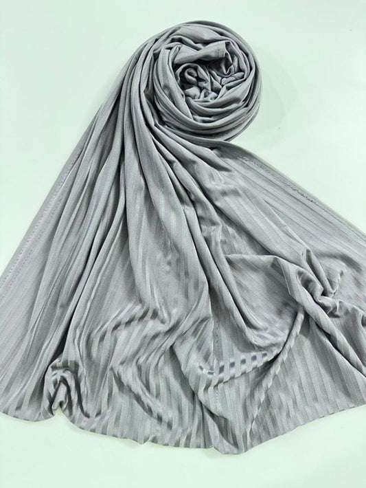 RIBBED JERSEY HIJAB-GREY