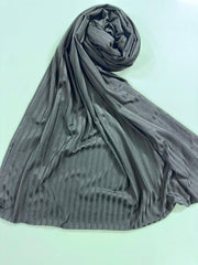 RIBBED JERSEY HIJAB-BLACK.