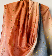 Ombre Lawn Hijab - PEACHY GREY