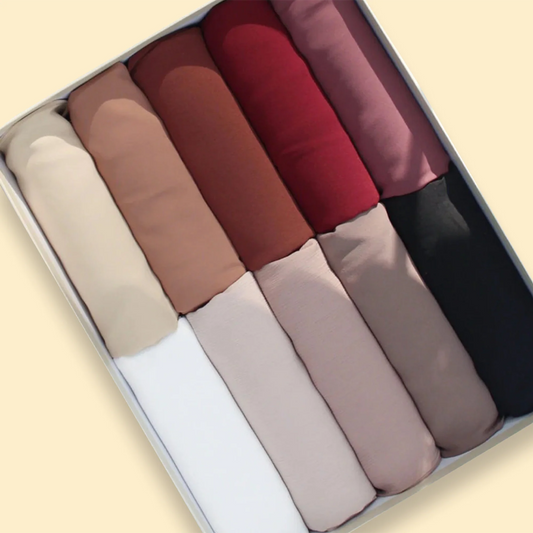 Bundle of 10 - Premium Georgette Hijab