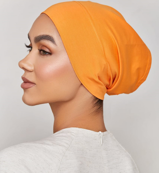 Under Hijab Tube Cap - MUSTARD