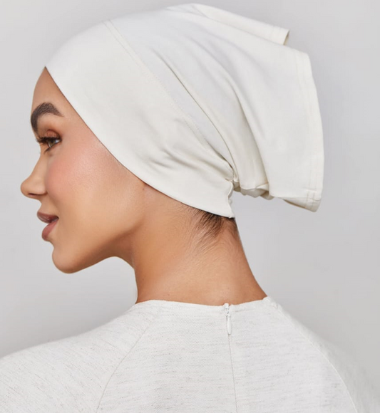 Under Hijab Tube Cap - OFF WHITE