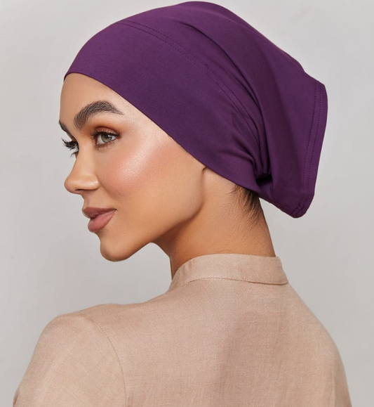 Under Hijab Tube Cap - PURPLE