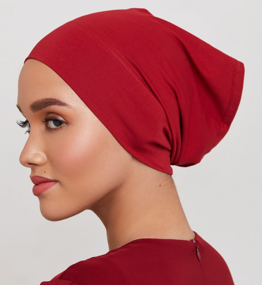 Under Hijab Tube Cap - RED