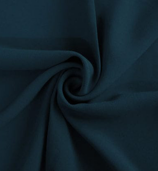 Premium Georgette Hijab - PEACOCK BLUE