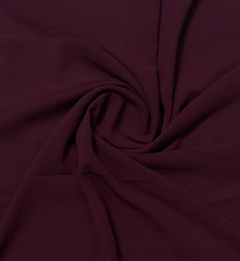 Premium Georgette Hijab - WINE