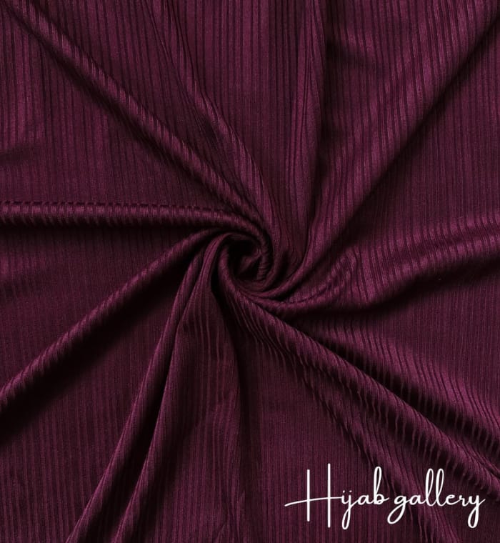 Ribbed Jersey Hijab - MAROON