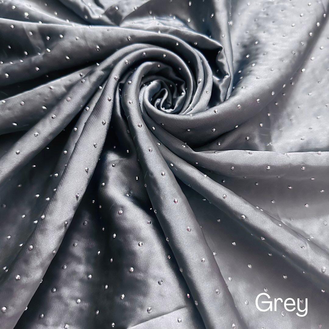 Diamond silk hijab - GREY