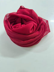 Metallic Chiffon Hijab -MAROON